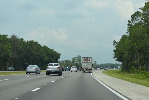 Traffic on a US highway