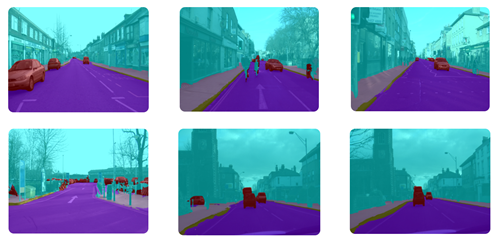 Parkopedia segmentation model tested on the CamVid dataset