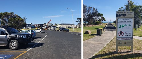 Rye Pier Parking Area