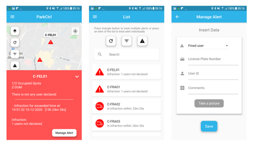 Thanks to this technology the occupation data will be transmitted to the users indicating them where to find free spaces, allowing to reduce drastically the time invested in finding parking.